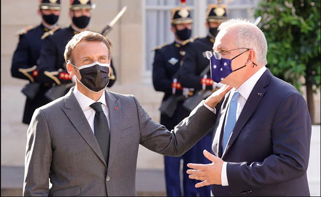 अष्ट्रेलियाका प्रधानमन्त्रीले झुटो बोलेको फ्रान्सका राष्ट्रपतिको आरोप