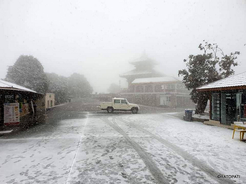 Snowfall affects normal lives in Bajura