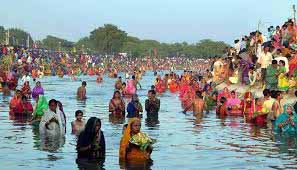 Chhath being celebrated in a fanfare
