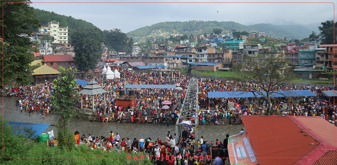 PHOTOS: People throng at Gokarneshwor to mark ‘Kushe Aunsi’