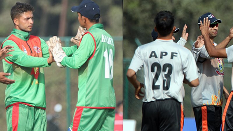 Tribhuvan Army Club, APF meeting in finals of PM Men's Cricket Tournament