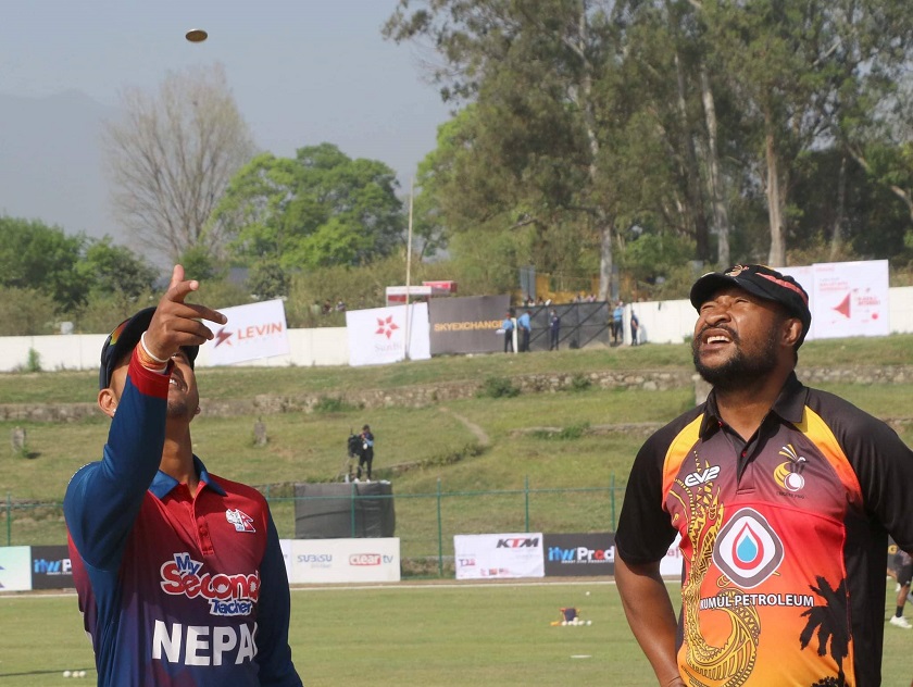 Tri-T20 series Nepal VS PNG: Nepal invited to bat first