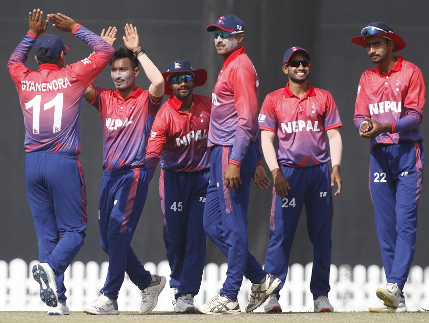त्रिकोणात्मक टी–२० क्रिकेट सिरिजका लागि नेपाली टोलीको घोषणा
