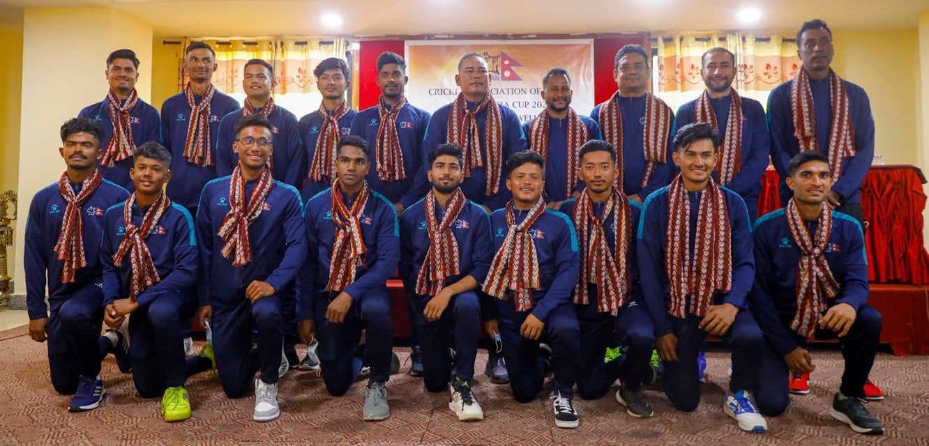 Nepali cricket team departing for UAE  for ACC U19 Asia Cup