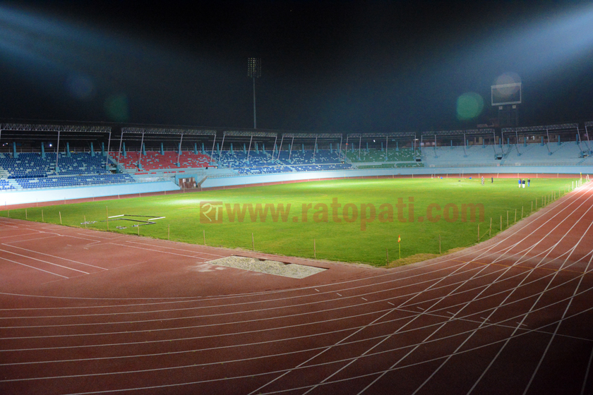 Nepal, Mauritius friendly match begins at Dashrath Stadium