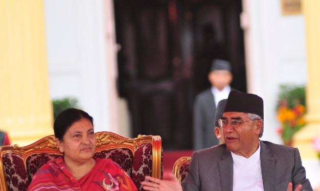 PM Deuba calls on President Bhandari