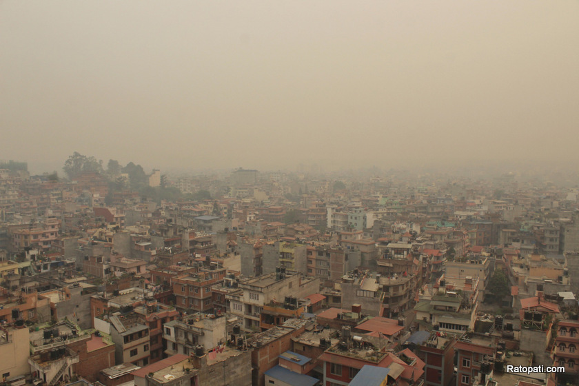 विश्वका वायुप्रदूषित शहर सूचीको चौथो स्थानमा काठमाडौं