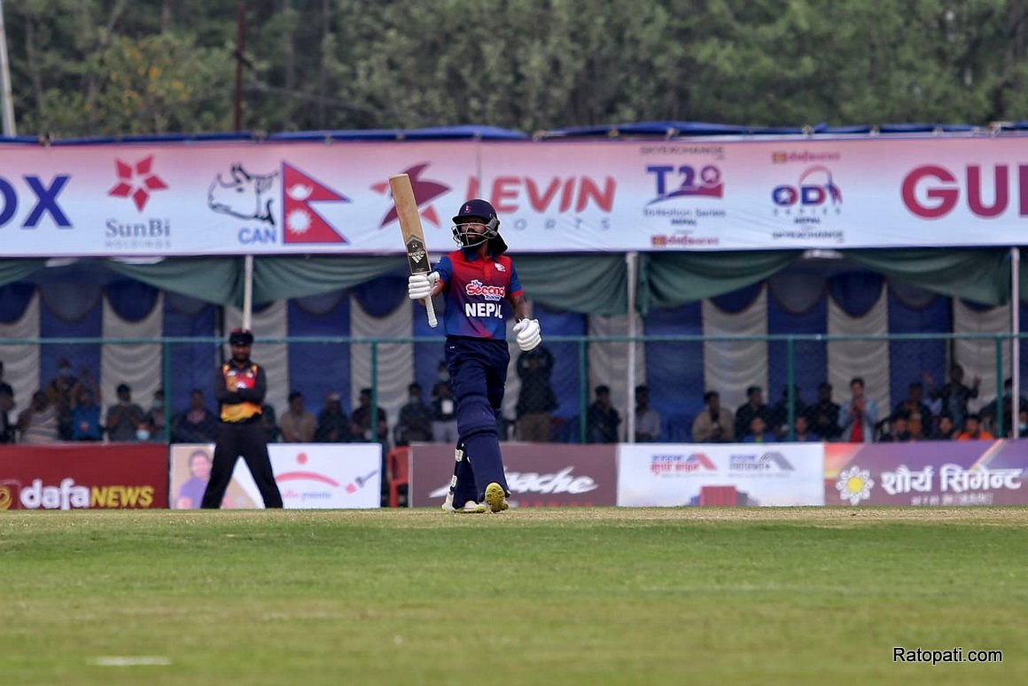 Tri-T20 series: Nepal sets a target of 204 runs