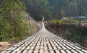 Suspension bridge in Arjundhara