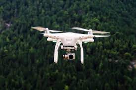 Drone cameras being used to monitor forest