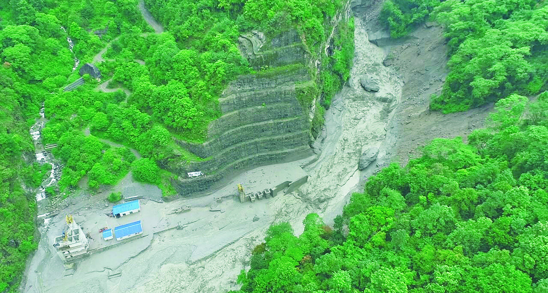 Heavy rains-triggered landslide, river erosion result in massive loss in Melamchi