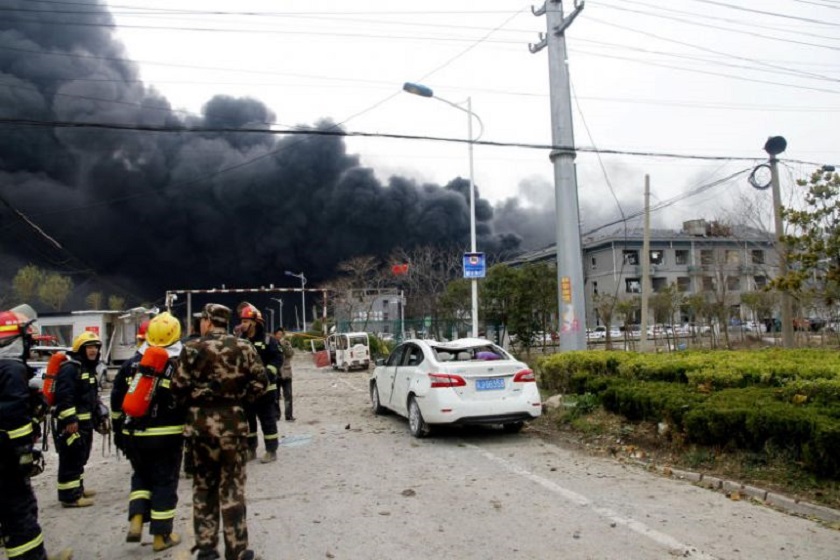 चीनमा रासायनिक मल उद्योगमा विस्फोट, ४४ जनाको मृत्यु