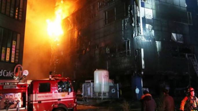 16 confirmed dead in S. Korean building fire