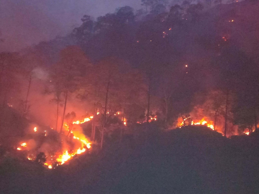 Wild fires reported in 60 forests in Kalikot