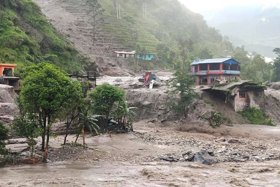 Floods, landslides drive away 71 households in Myagde