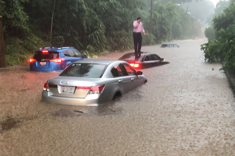 Washington DC hit by torrential rain, flooding