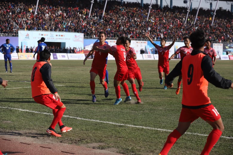 पुरुष फुटबलमा माल्दिभ्सविरुद्ध नेपाल विजयी