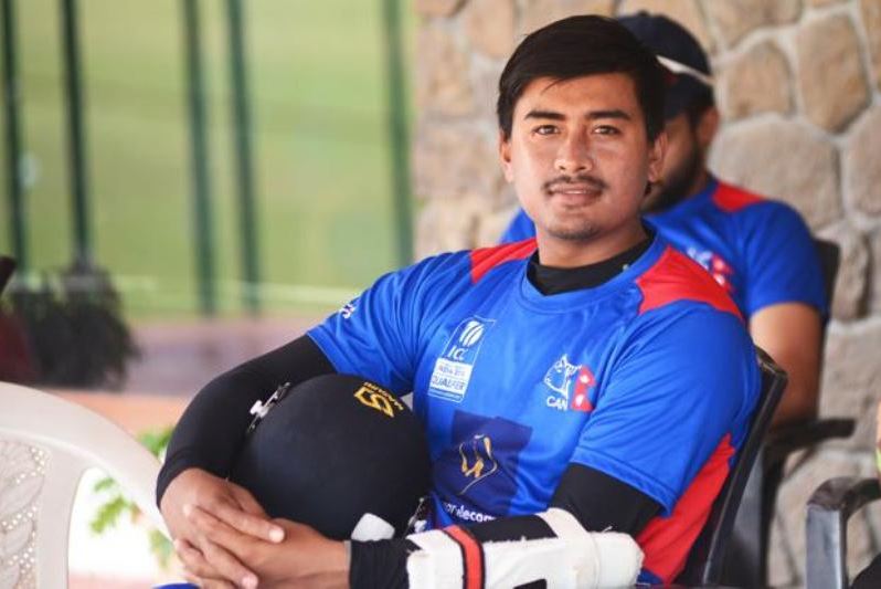 नेपाली क्रिकेट टोलीका उपकप्तान मल्ललाई ट्वीस्टरको साथ
