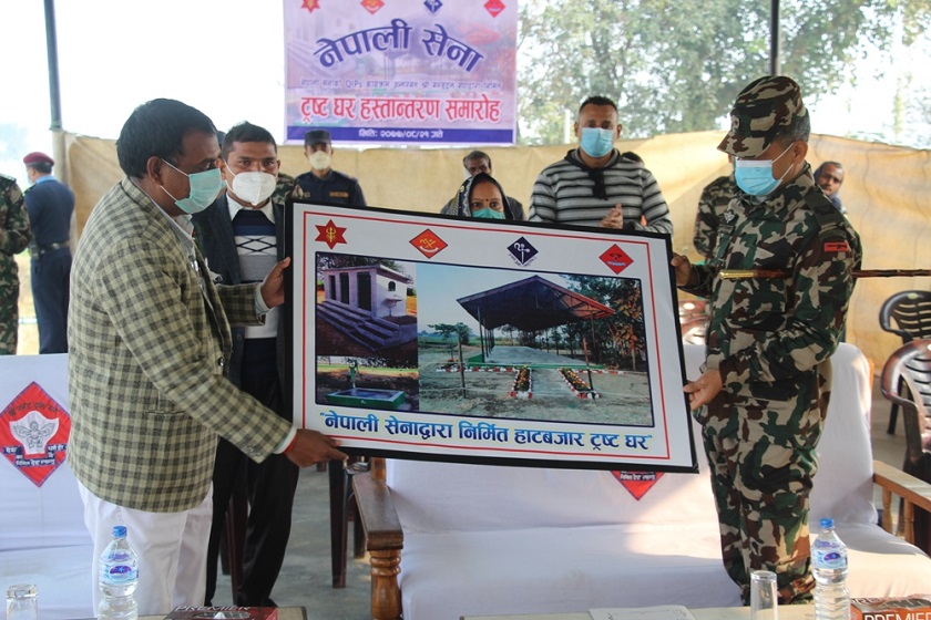 रुपन्देहीको मर्चवारमा नेपाली सेनाले बनायो हाटबजार