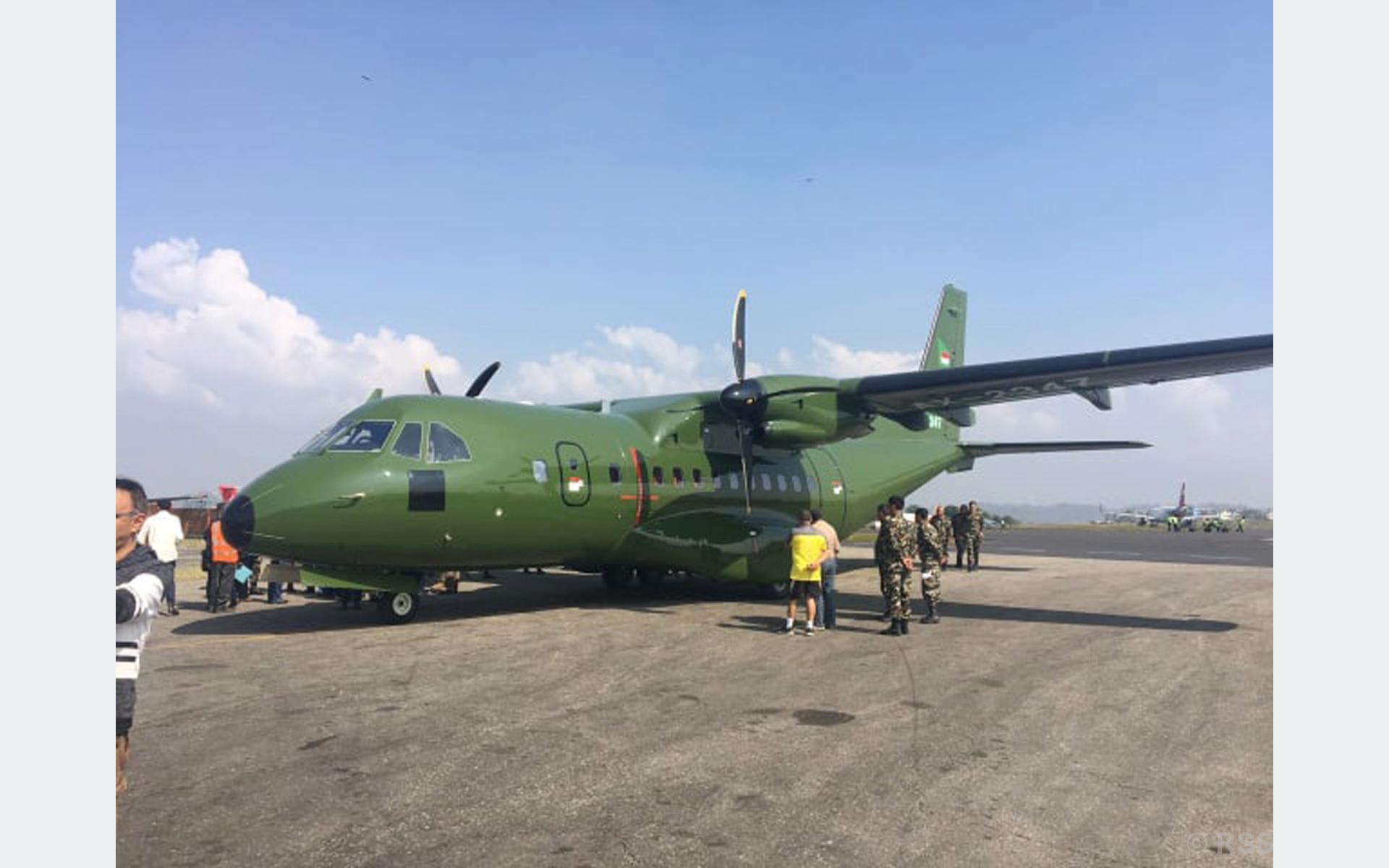नेपाली सेनाले भित्र्यायो ५१ यात्रु सिट क्षमताको नयाँ विमान