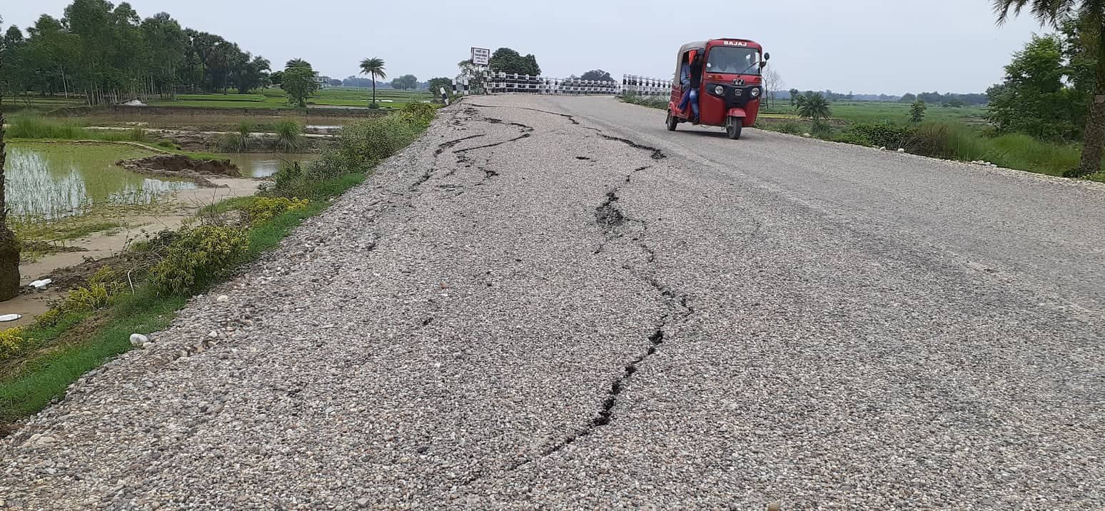 Postal Highway related works expedited in Siraha and Saptari, 12-km blacktopped