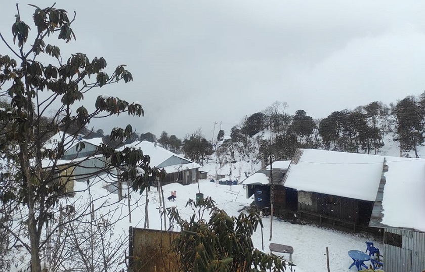 हिमपातका कारण ताप्लेजुङको जनजीवन कष्टकर