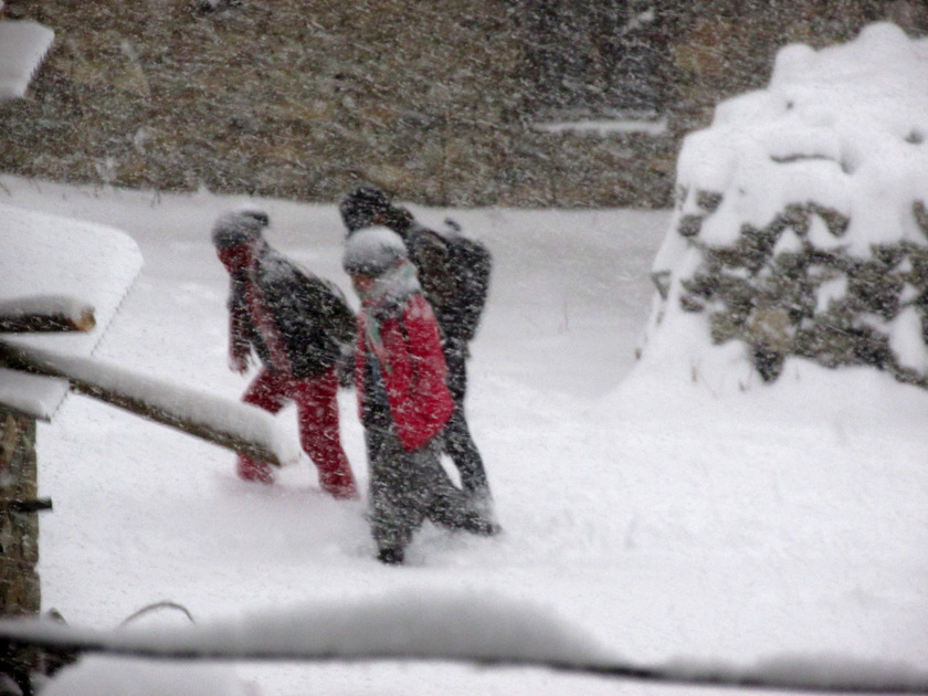 Snowfall again in Karnali region, posing difficulty to daily life
