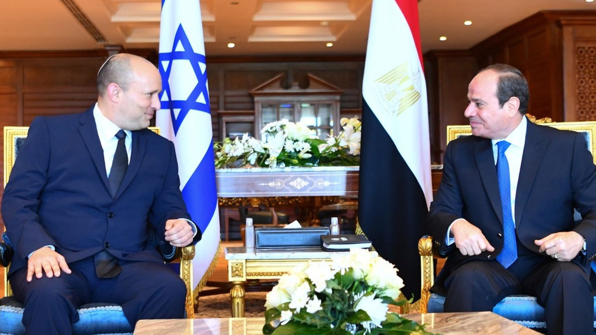 Israel's PM says meeting with Egyptian president 