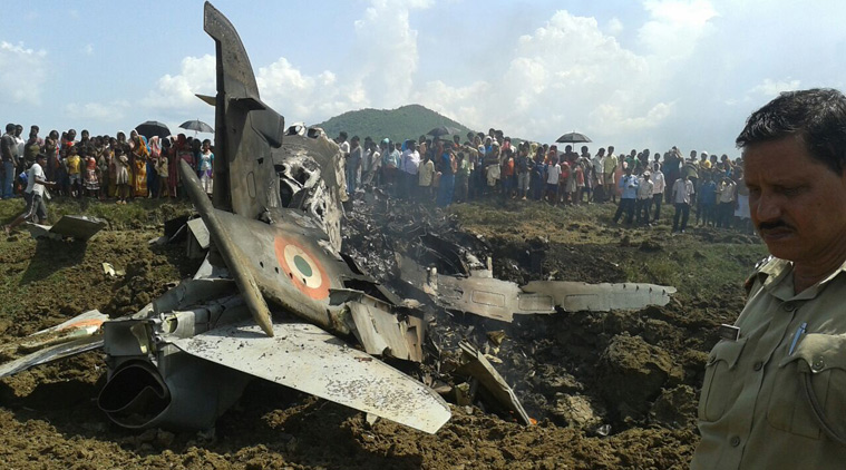Indian fighter jet crashes