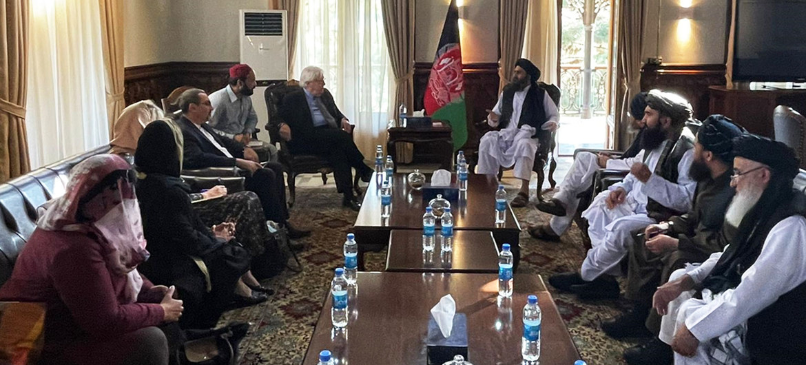 UN humanitarian chief in Afghanistan for talks with Taliban