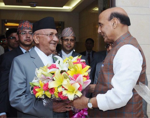 PM Oli in New Delhi