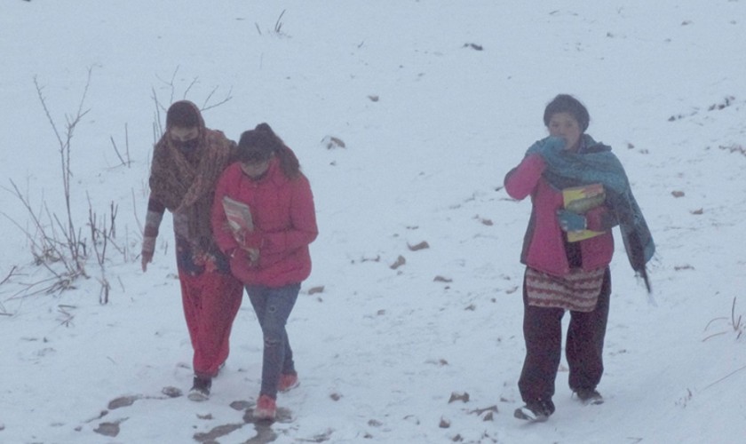 Snowfall in Humla puts SEE candidates in trouble