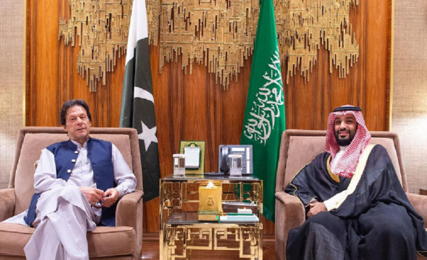 साउदी युवराजसँग पाकिस्तानी प्रधानमन्त्रीको भेटवार्ता