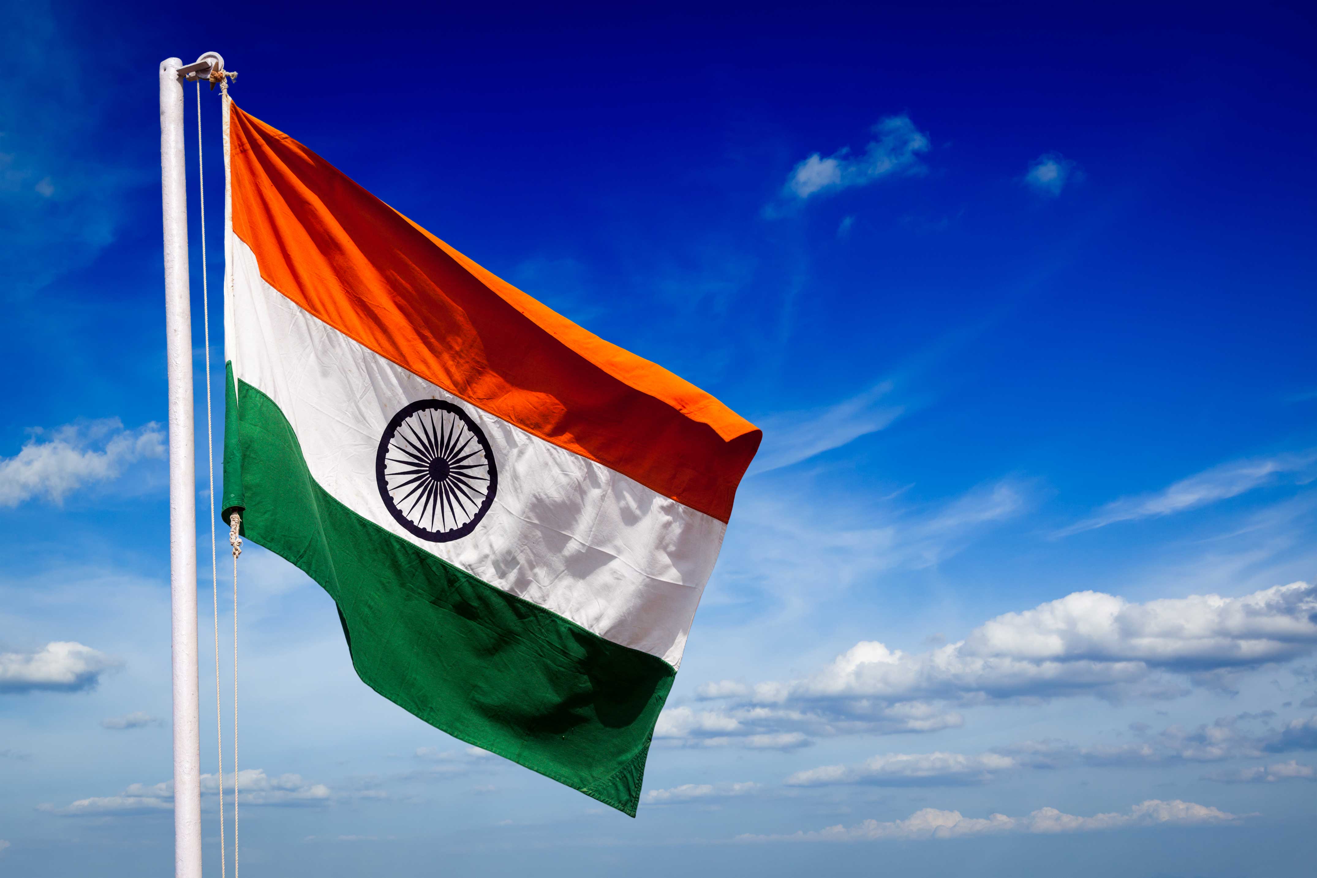 भारतको राष्ट्रिय झण्डा च्यात्ने युवक प्रहरीको नियन्त्रणमा