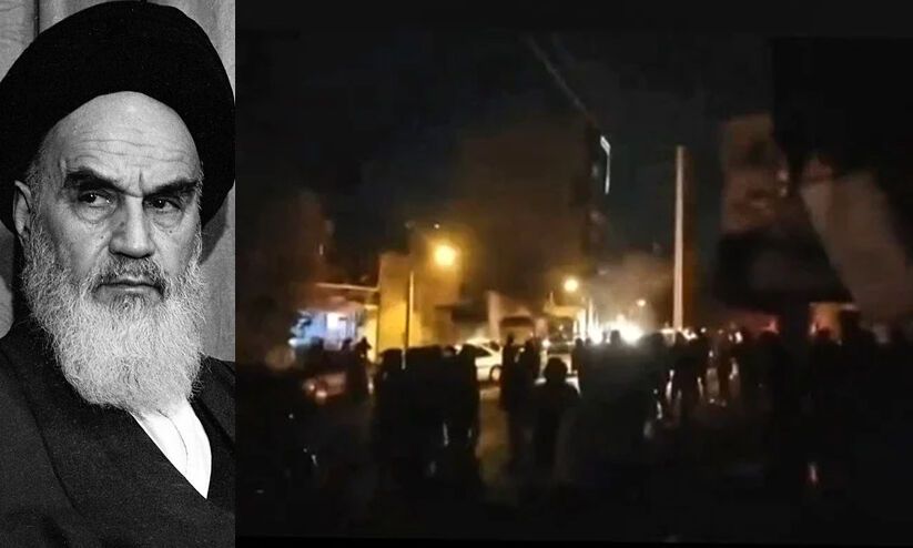 प्रदर्शनकारीद्वारा इरानमा आयतोल्लाह खोमेनीको घरमा आगजनी
