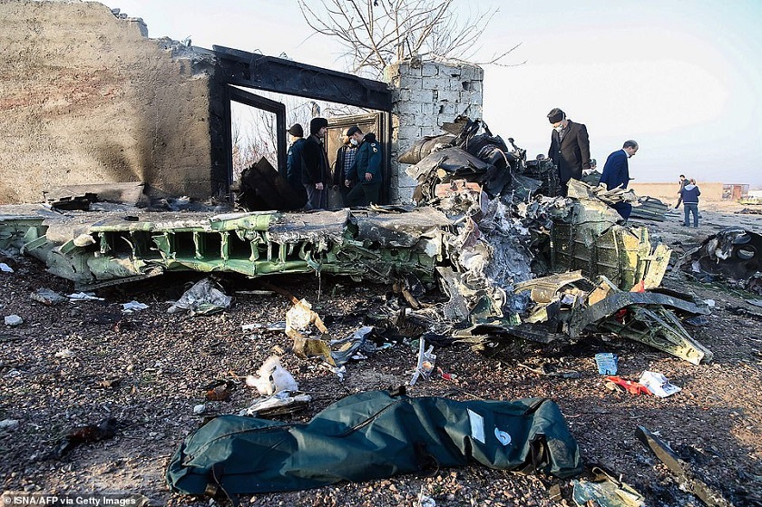 विमान दुर्घटनाः इरानद्वारा अमेरिकी दावीको खण्डन