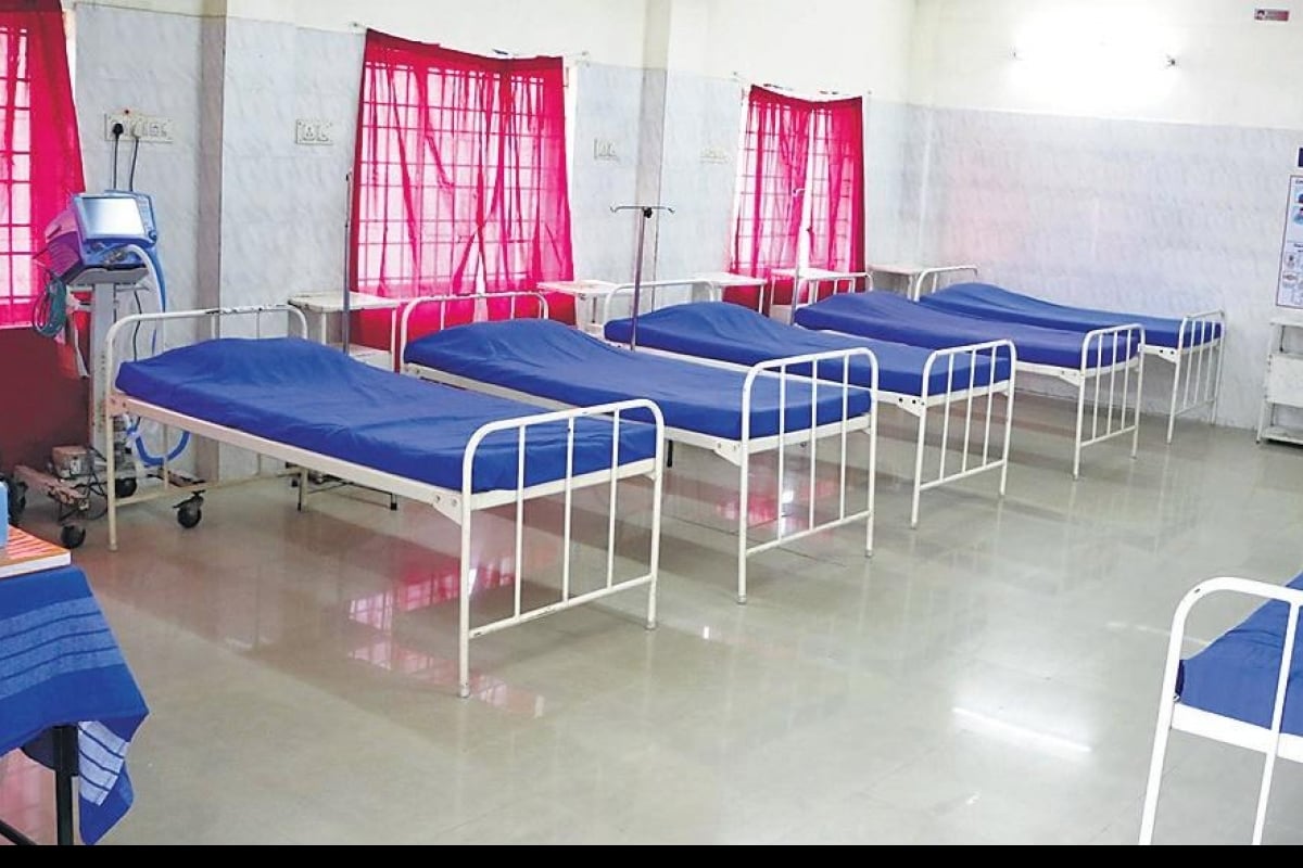 Nine-bed quarantine facility, four-bed isolation ward in Shankharapur
