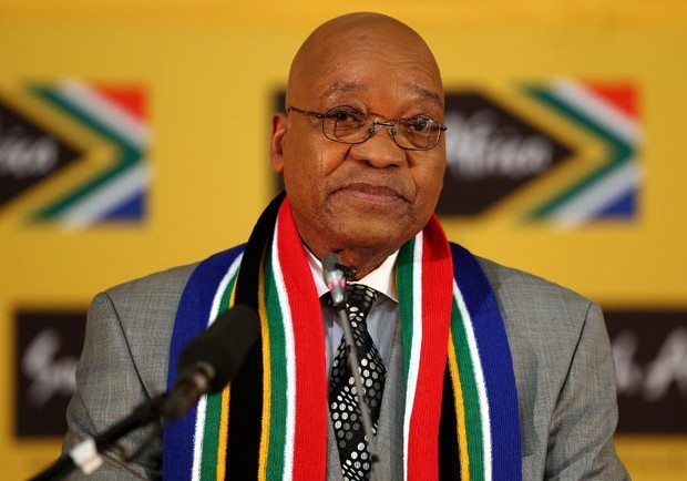 Former S. African president defended by son