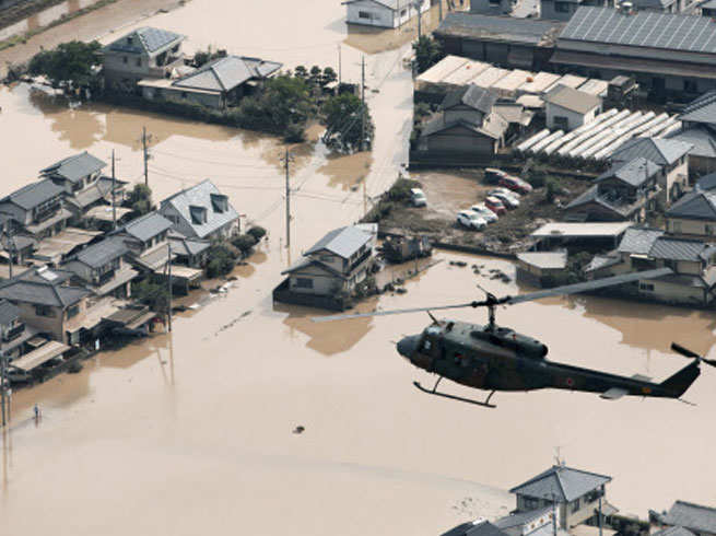 जापानमा वर्षाबाट मृत्यु हुने २०४ जना,  प्रधानमन्त्री आवे प्रभावित क्षेत्रमा