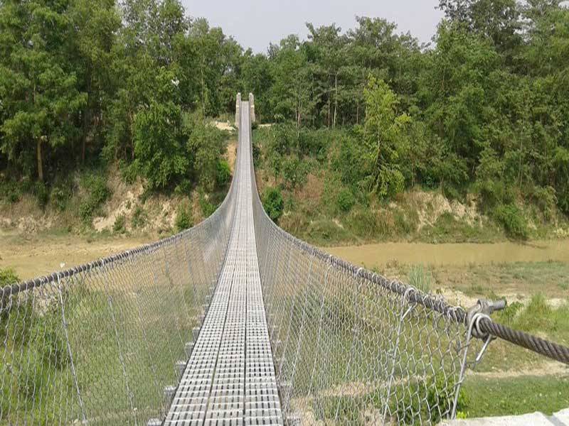 Suspension bridge eases life in remote Simkosh