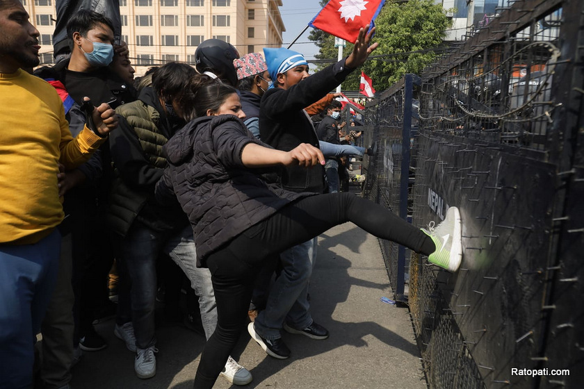 PHOTOS: Anti-MCC protesters clash with security personnel at Baneshwar