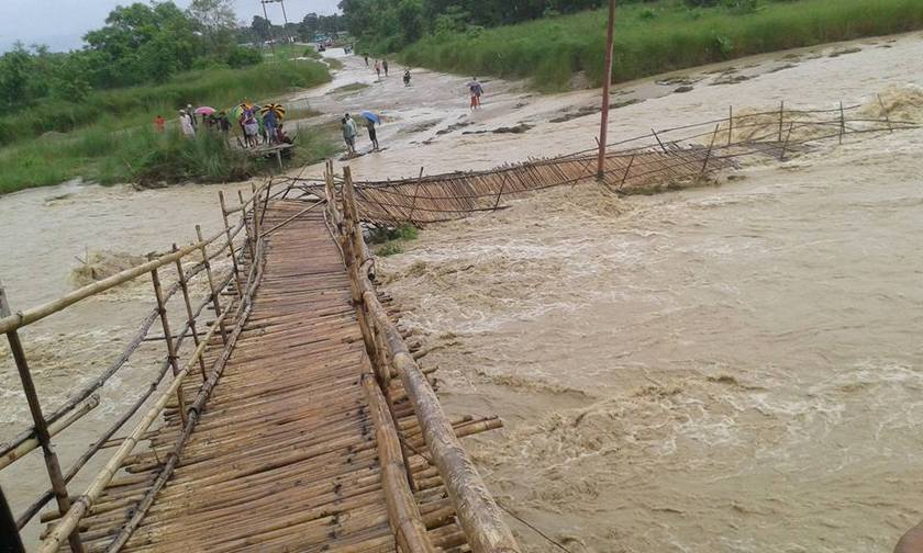   झापामा बाढीको कहर : चार करोड बराबरको क्षति