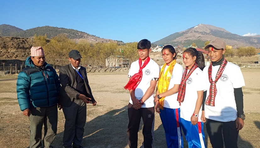 जुम्लाका ४ खेलाडी दौड प्रतियोगितामा भाग लिन भारत जाँदै