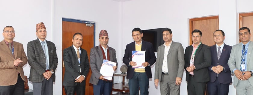 नेपाल बैंक र बीमा संस्थानबीच सेवाग्राही कर्जासम्बन्धी सम्झौता
