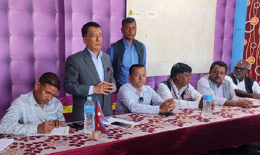 गठबन्धनका उमेदवारलाई विजयी गराउन मन्त्री कार्कीको आग्रह