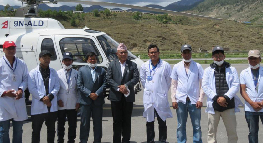 कोरोना भाइरसविरुद्ध कर्णालीमा ‘मेडिकल मार्च’