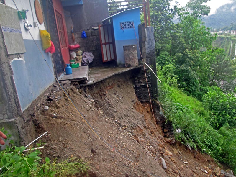 Krishna Dawadi Landslides leaves four dead, nine injured in Pokhara