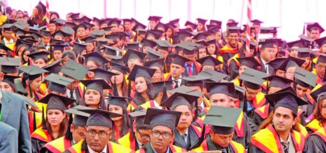 काठमाण्डौ विश्वविद्यालयका एक हजार विद्यार्थी दीक्षित