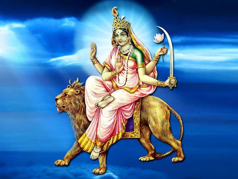 नवरात्रको विशेष छैटौँ दिन : रोग, शोक, भय, दुख, दरिद्र जस्ता संकट नाश गर्ने देवी कात्यायिनीको पूजा गरिँदै