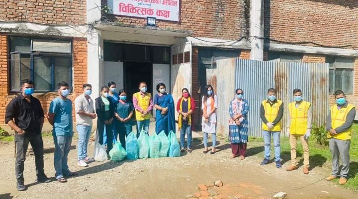 शान्ति समाजद्वारा कोभिड–१९ संक्रमित बिरामी तथा बालगृहमा खाद्यान्न सहयोग